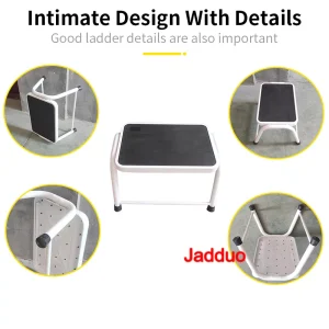 one stepping white stool