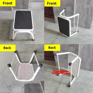 one stepping white stool