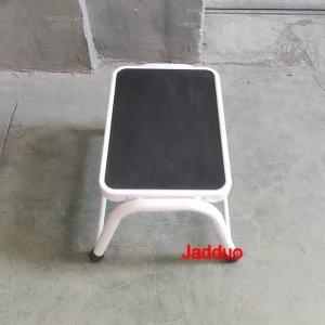 one stepping white stool