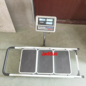 White Color Steel Folding Step Ladder Middle Handrail Home Indoor