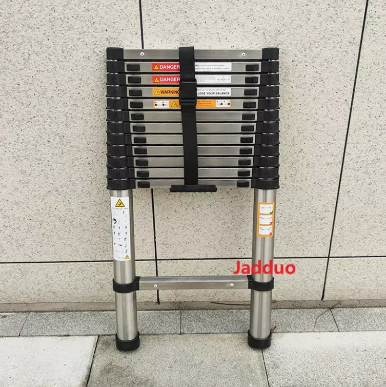 H552 Stainless Steel Space-Saving Telescopic Ladder