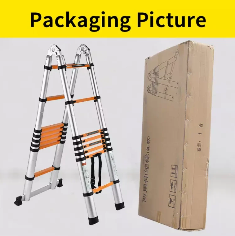 Orange Step 2 In 1 Ladder with Finger Safety Gap