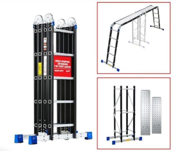 Black Multi-Purpose Ladder 6m