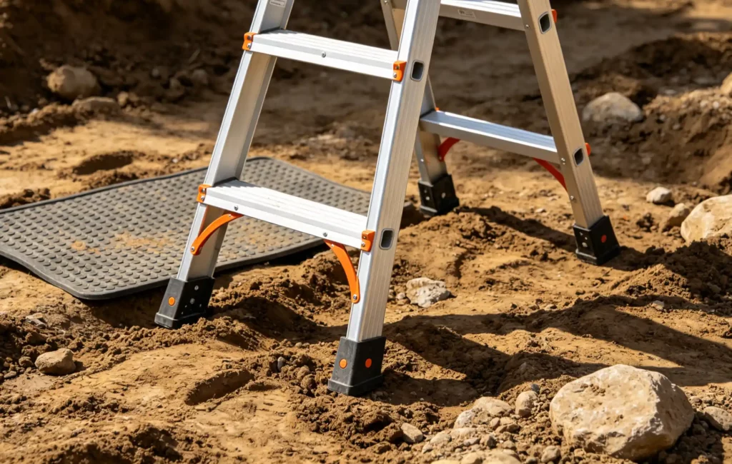 How to Use a Ladder on Uneven Ground Safely and Effectively