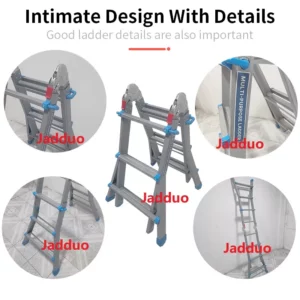 sliver color metal Multi-Functional Telescopic Ladder