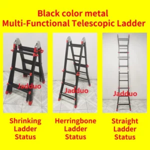 black color metal Multi-Functional Telescopic Ladder