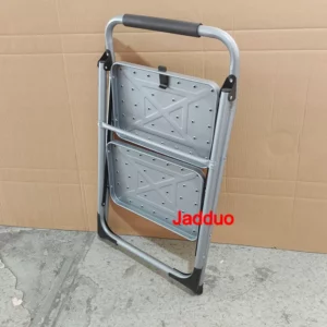 Grey Steel Step Ladder, 2-6 Steps, 150kg Load Capacity
