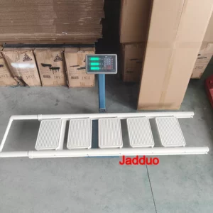 Milky White Metal Flower Stand Ladder Stable Wide Pedal