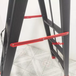 Sliver/Black/Golden Color Iron Stick Ladder, Portable Metal Step Ladder