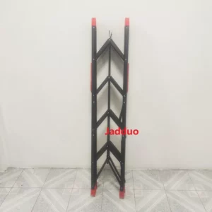Sliver/Black/Golden Color Iron Stick Ladder, Portable Metal Step Ladder