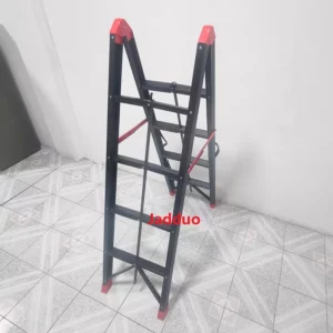 Sliver/Black/Golden Color Iron Stick Ladder, Portable Metal Step Ladder