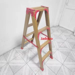 4-10 steps Golden Black Silver Wood grain color metal hinge step Ladder