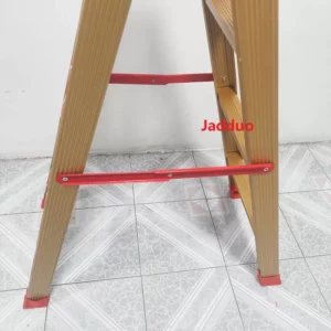 4-10 steps Golden Black Silver Wood grain color metal hinge step Ladder