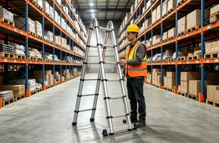How to Choose the Right Warehouse Ladder for Safer Industrial Storage Work