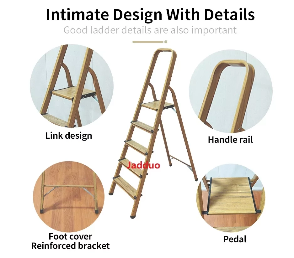 Log Color Aluminium Ladder