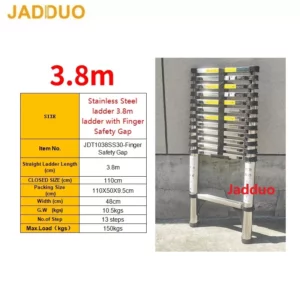 Stainless Steel ladder with Finger Safety Gap