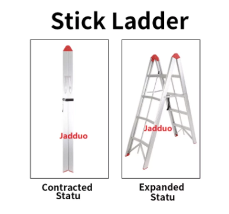 A Frame Design Stick Box Ladder Aluminum