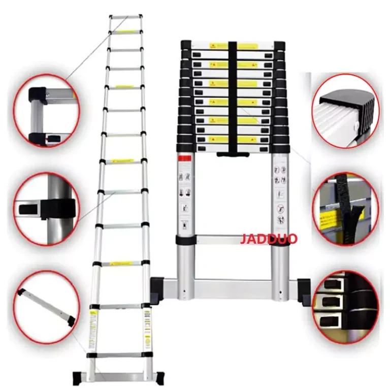 Single Telescopic Ladder with Stabilizer Bar