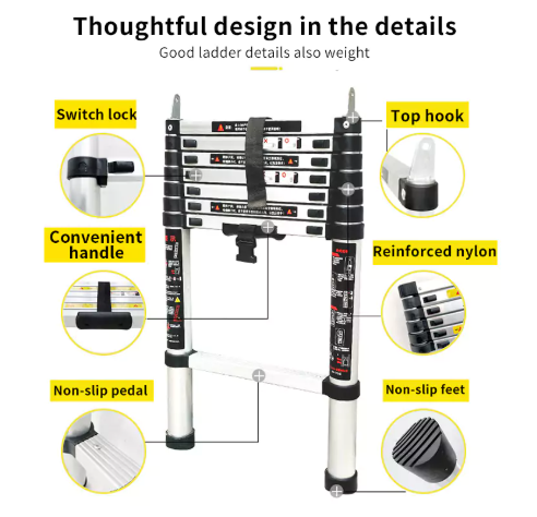 telescopic tent ladder range